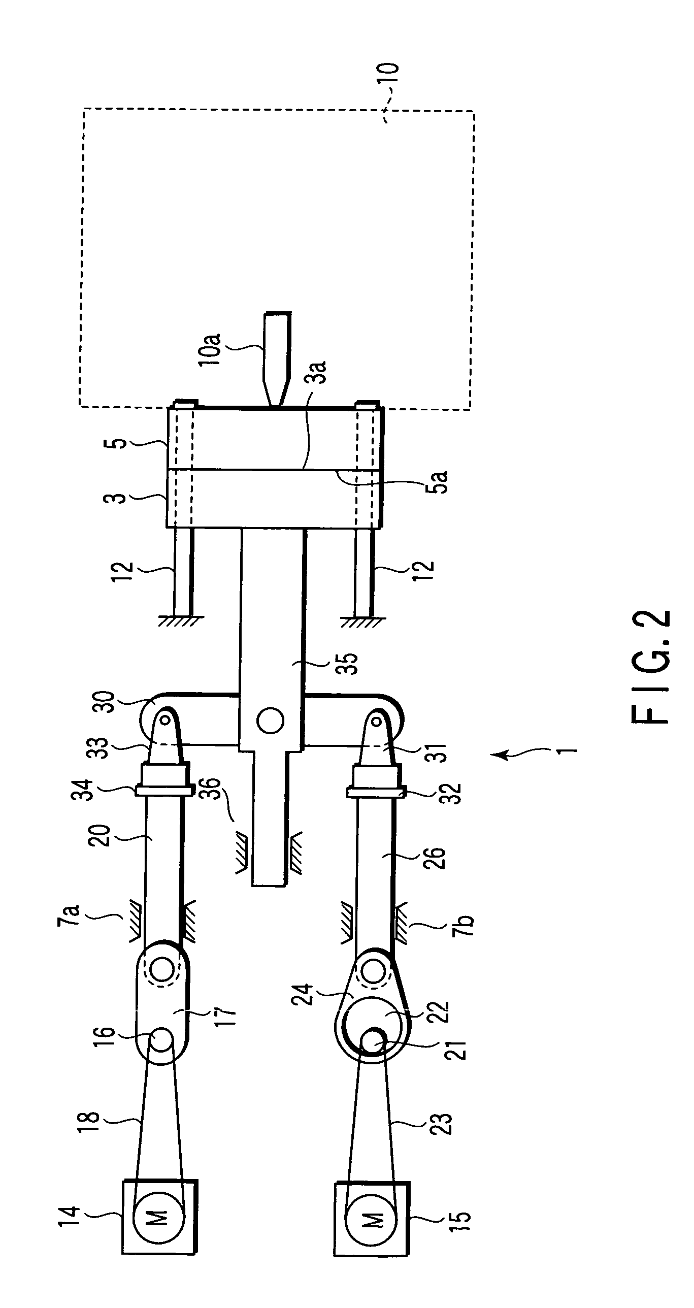 Press mechanism, clamp mechanism, and molding machine using this clamp mechanism