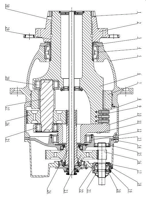 Step-up gear box for wind power generator