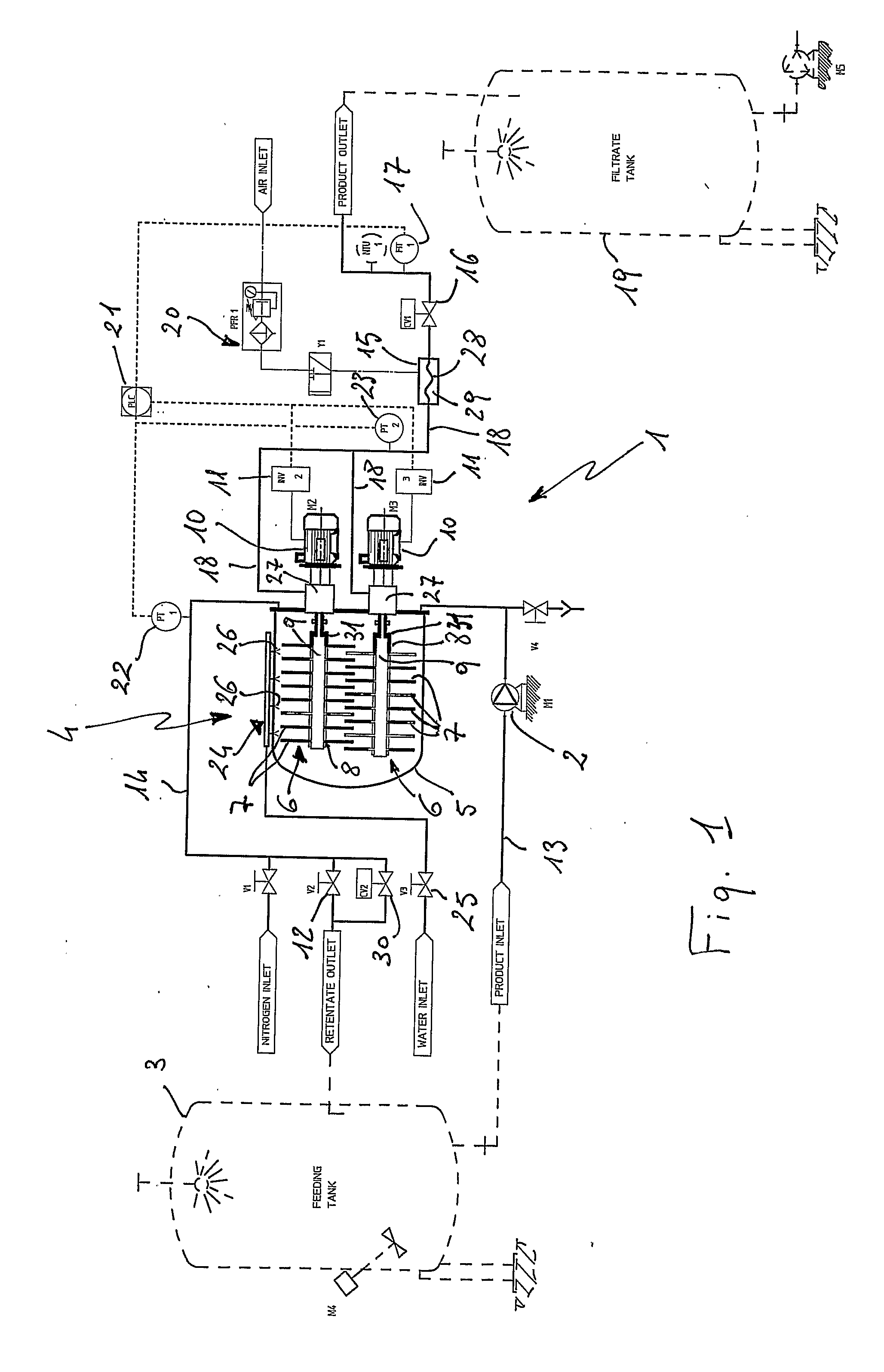 Apparatus and method for filtering liquids, particularly organic liquids