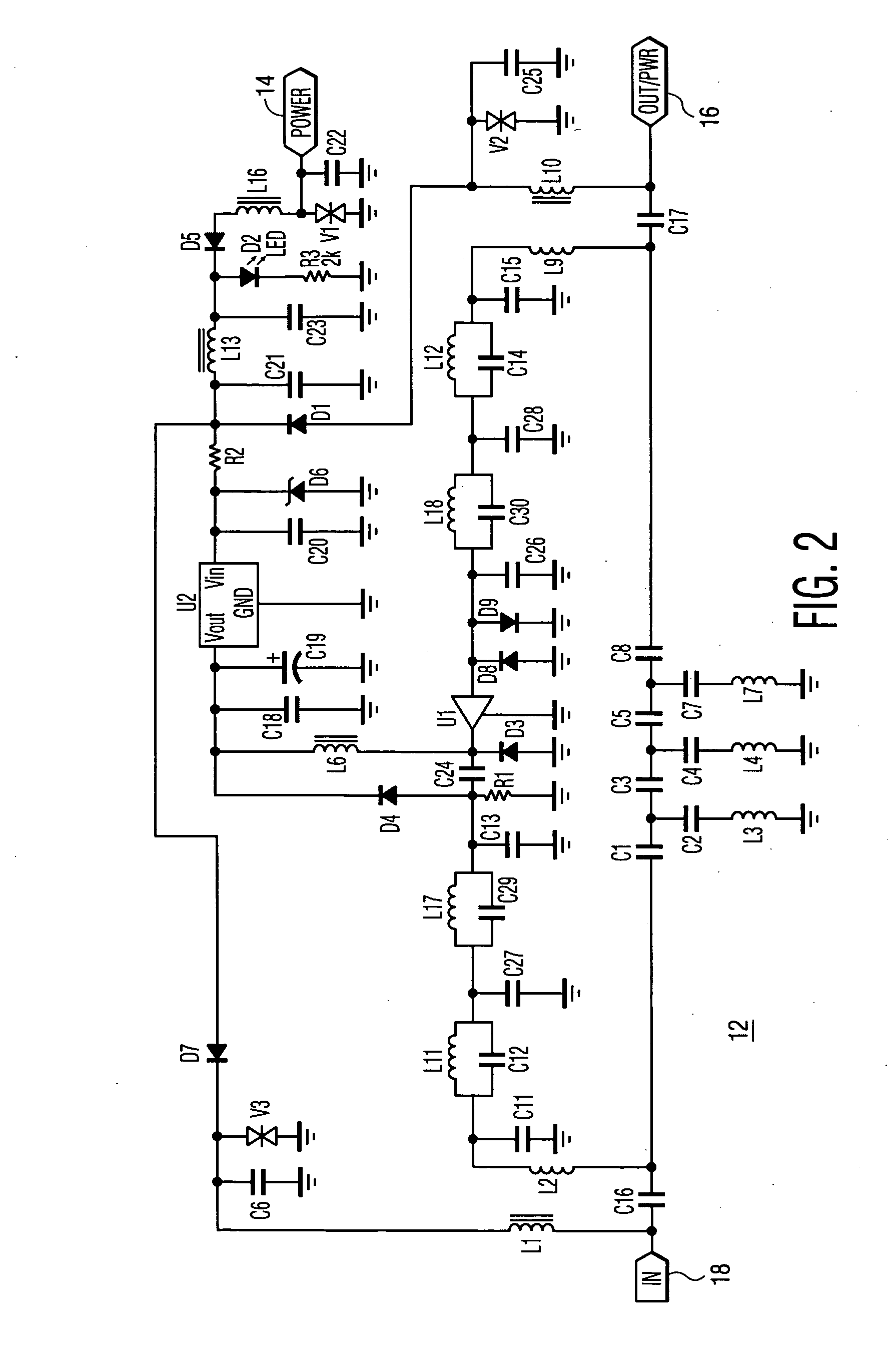 Cable television reverse amplifier