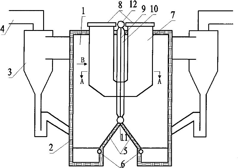 Circulating fluidized bed boiler