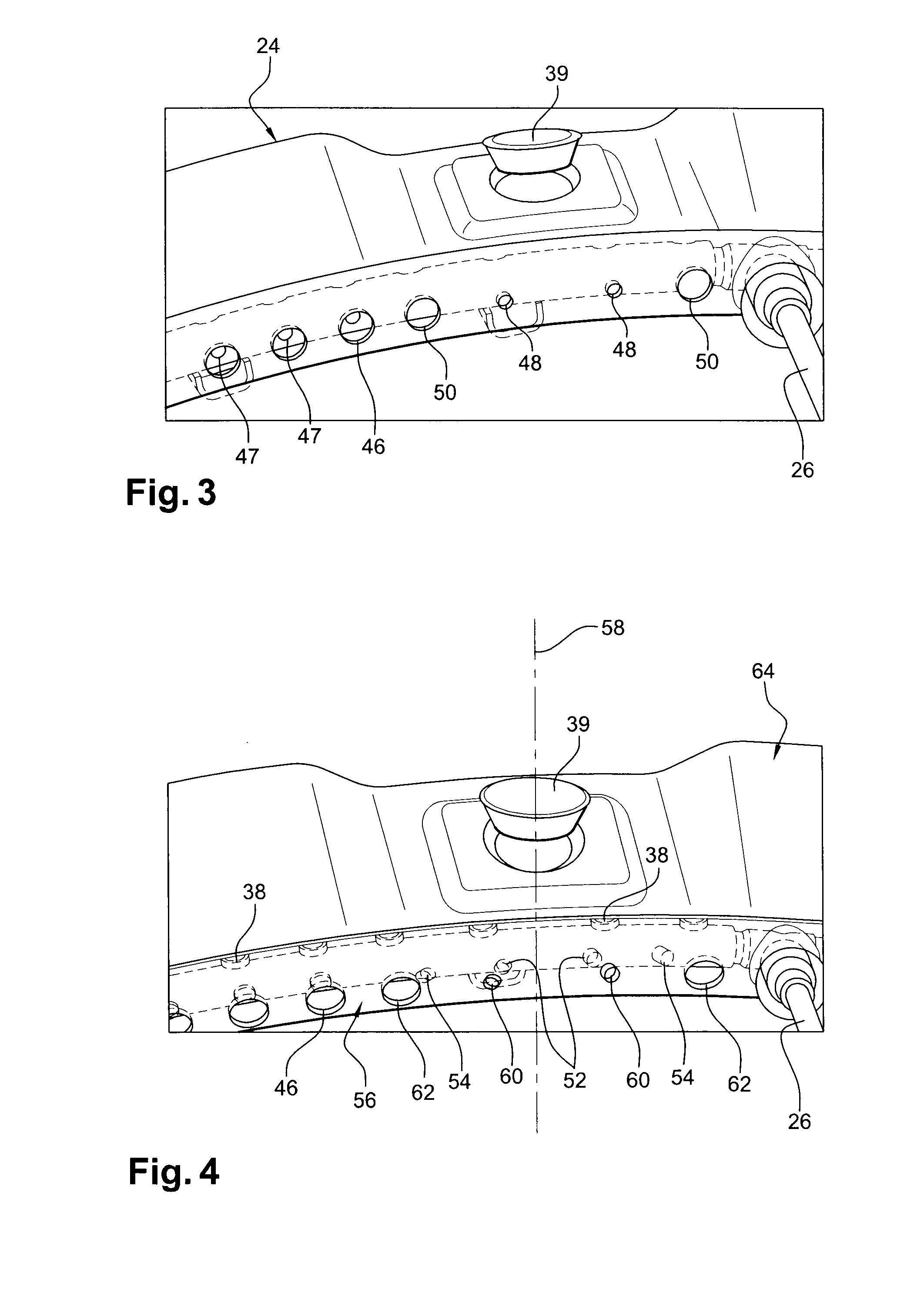 Afterburner chamber for a turbomachine