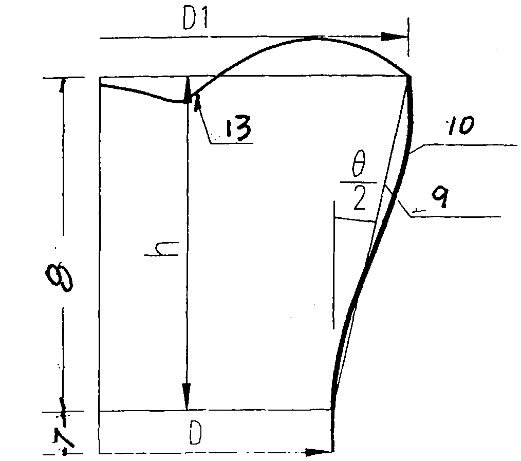 Novel kinetic energy recovery type wind drum of novel cooling tower fan