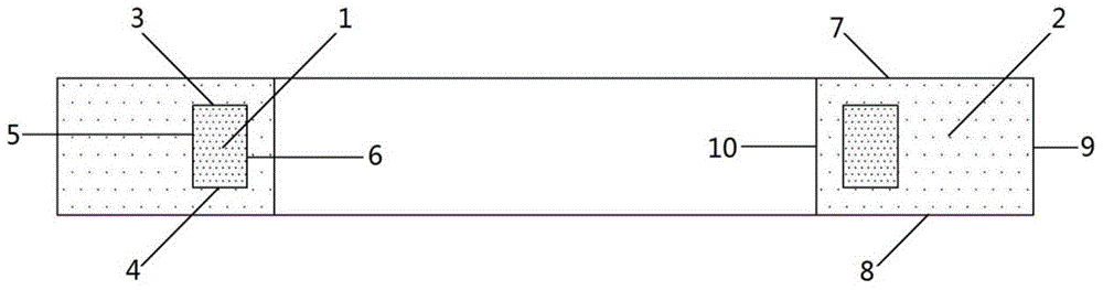 Ultrasonic positioning method of SiC fiber reinforced Ti-base composite material ring piece core