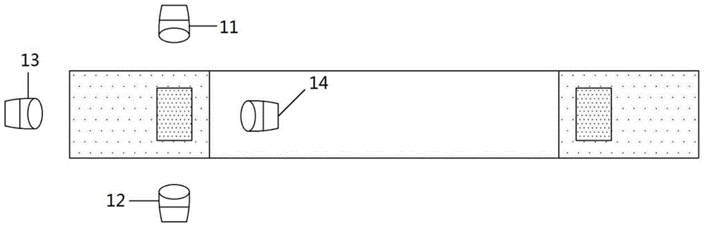 Ultrasonic positioning method of SiC fiber reinforced Ti-base composite material ring piece core