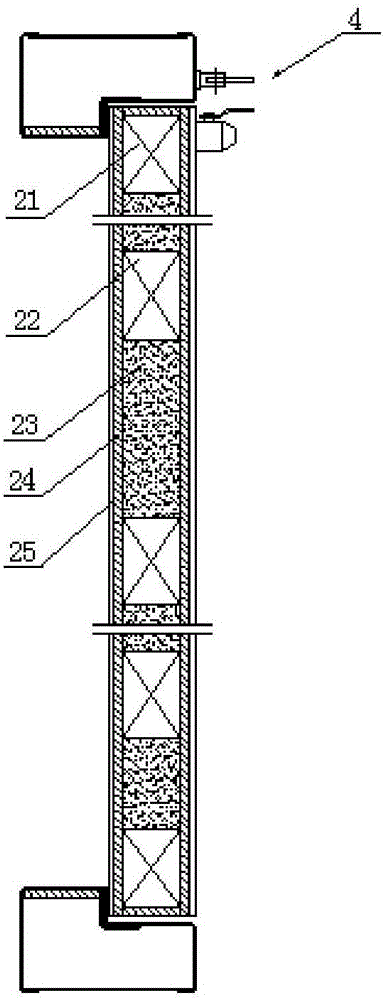 Steel-wood heat insulation fireproof door and manufacturing method thereof