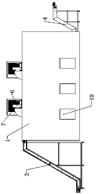 Continuous automatic energy-saving and efficient agricultural product drying device