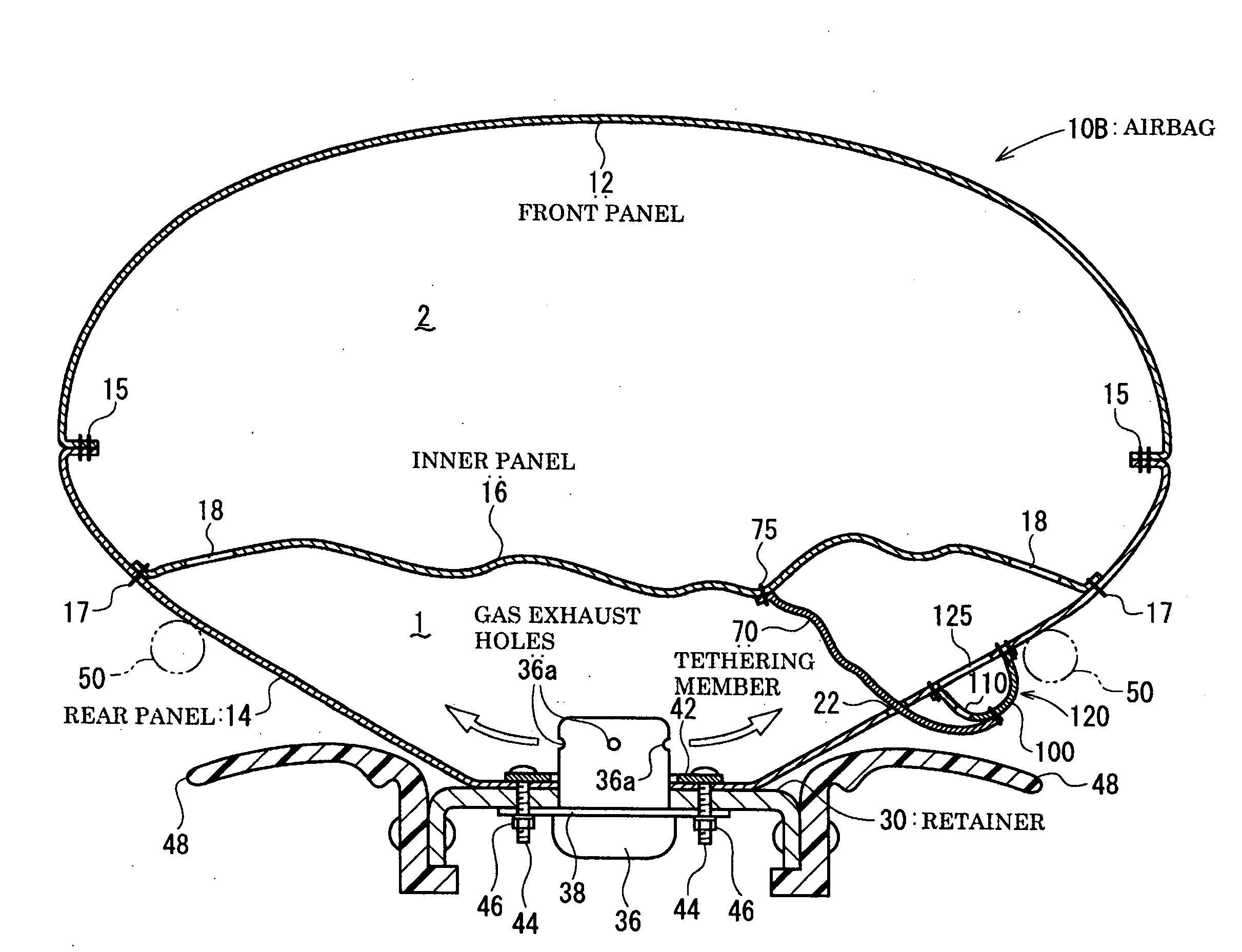 Airbag and airbag apparatus