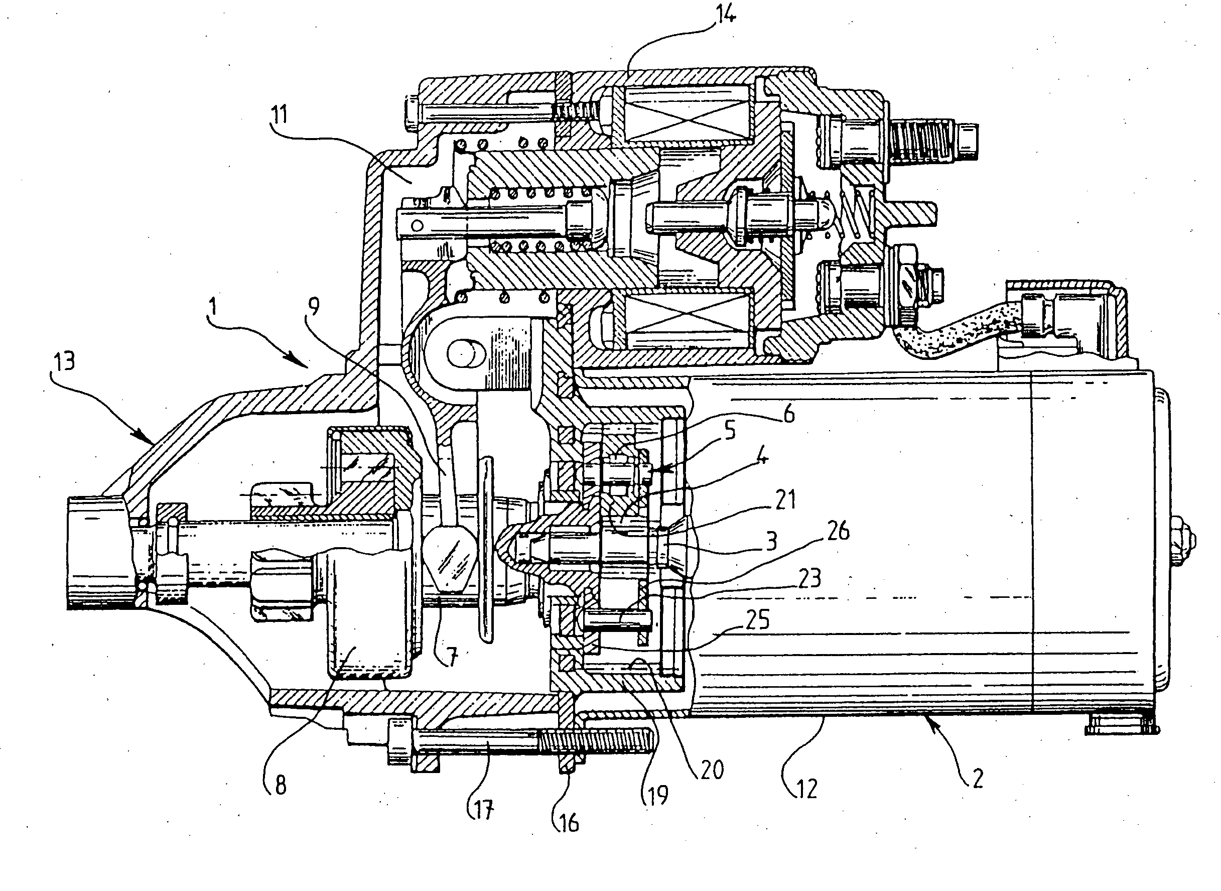 Planetary gearset reduction ring gear for motor vehicle starter