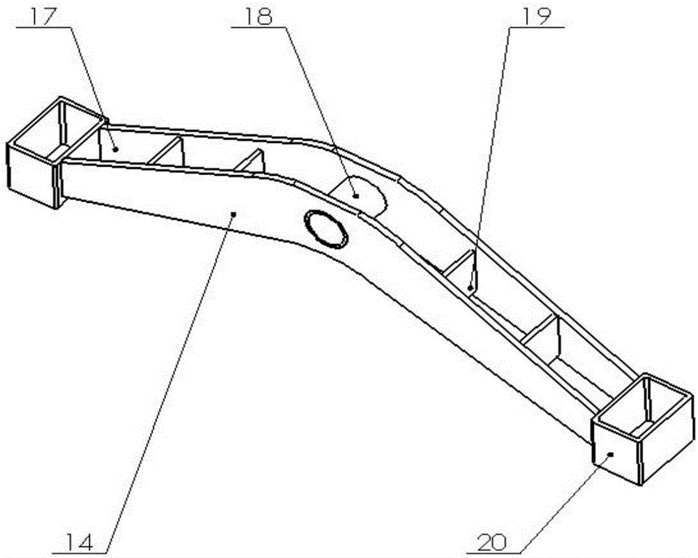 All hydraulic wheel type field information collecting platform