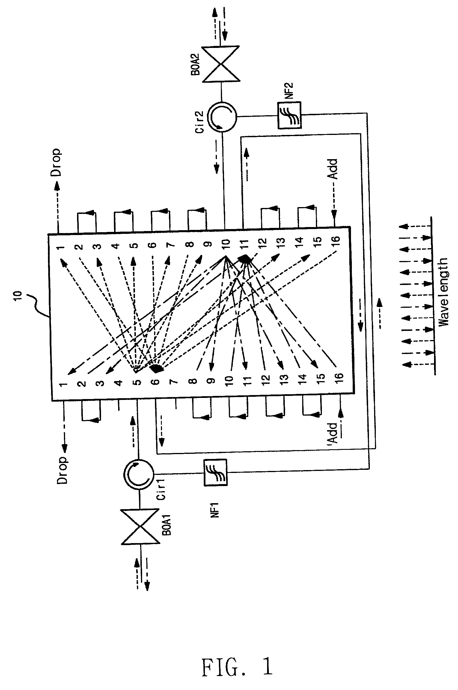 Bidirectional add/drop multiplexer and bidirectional add/drop amplifier module for wavelength interleaved bidirectional networks