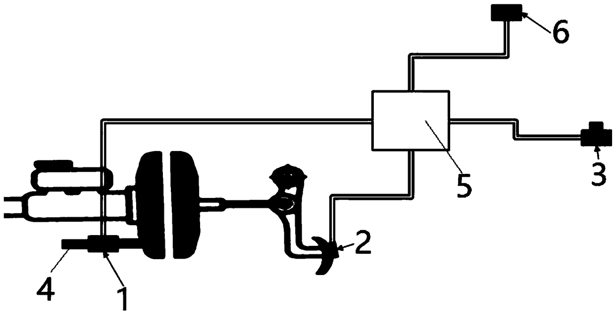 Vehicle brake test device and method for brake test using said device