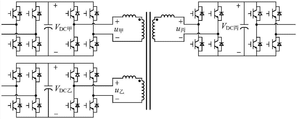 Middle-voltage three-port flexible multi-state switch topology based on power electronic transformer