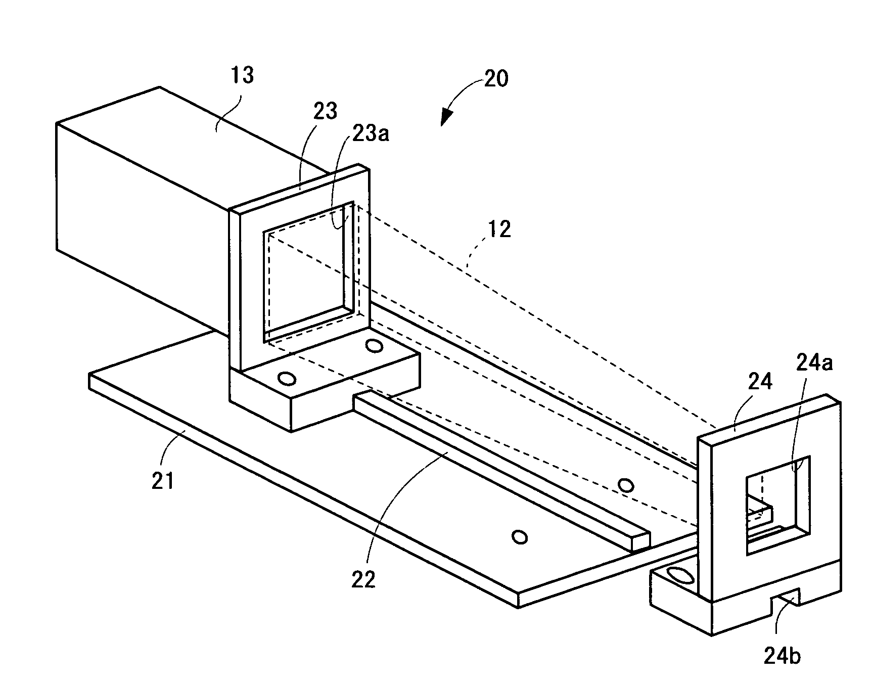 Rod integrator holder and projection type video display