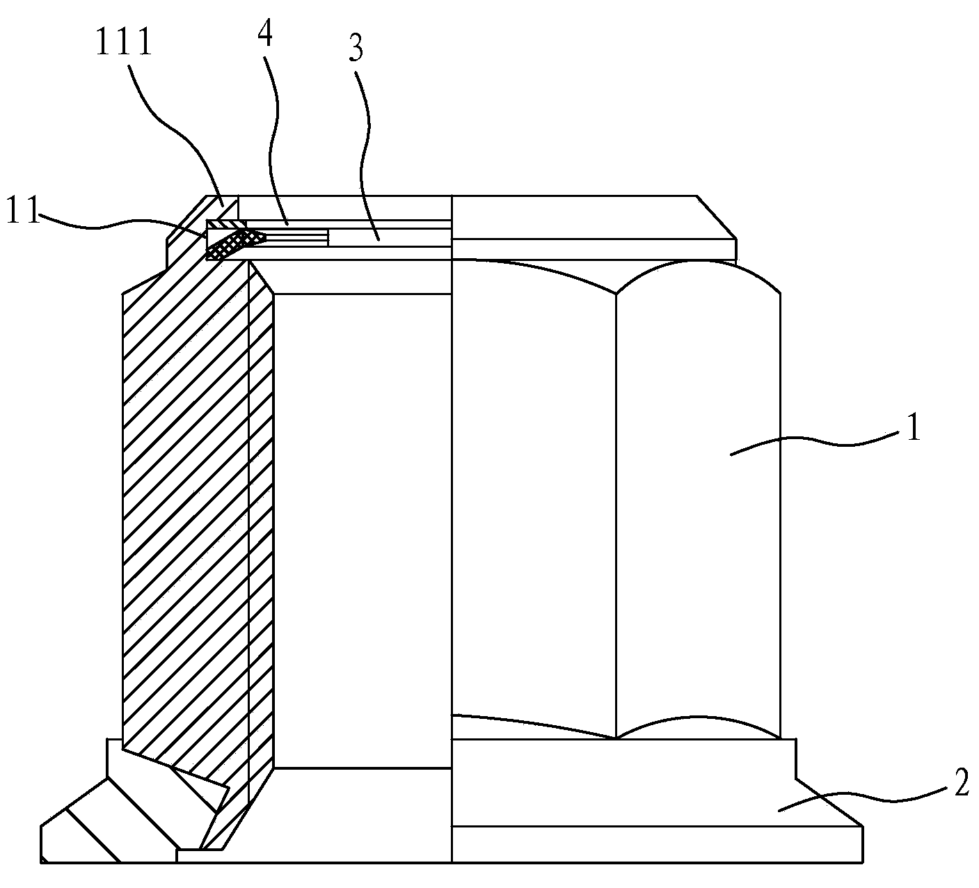 Anti-loose self-locking nut and production method thereof