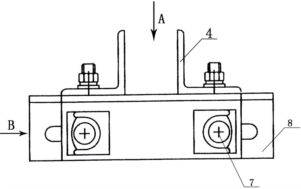 Car guide rail support