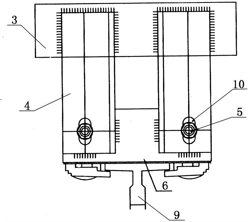 Car guide rail support