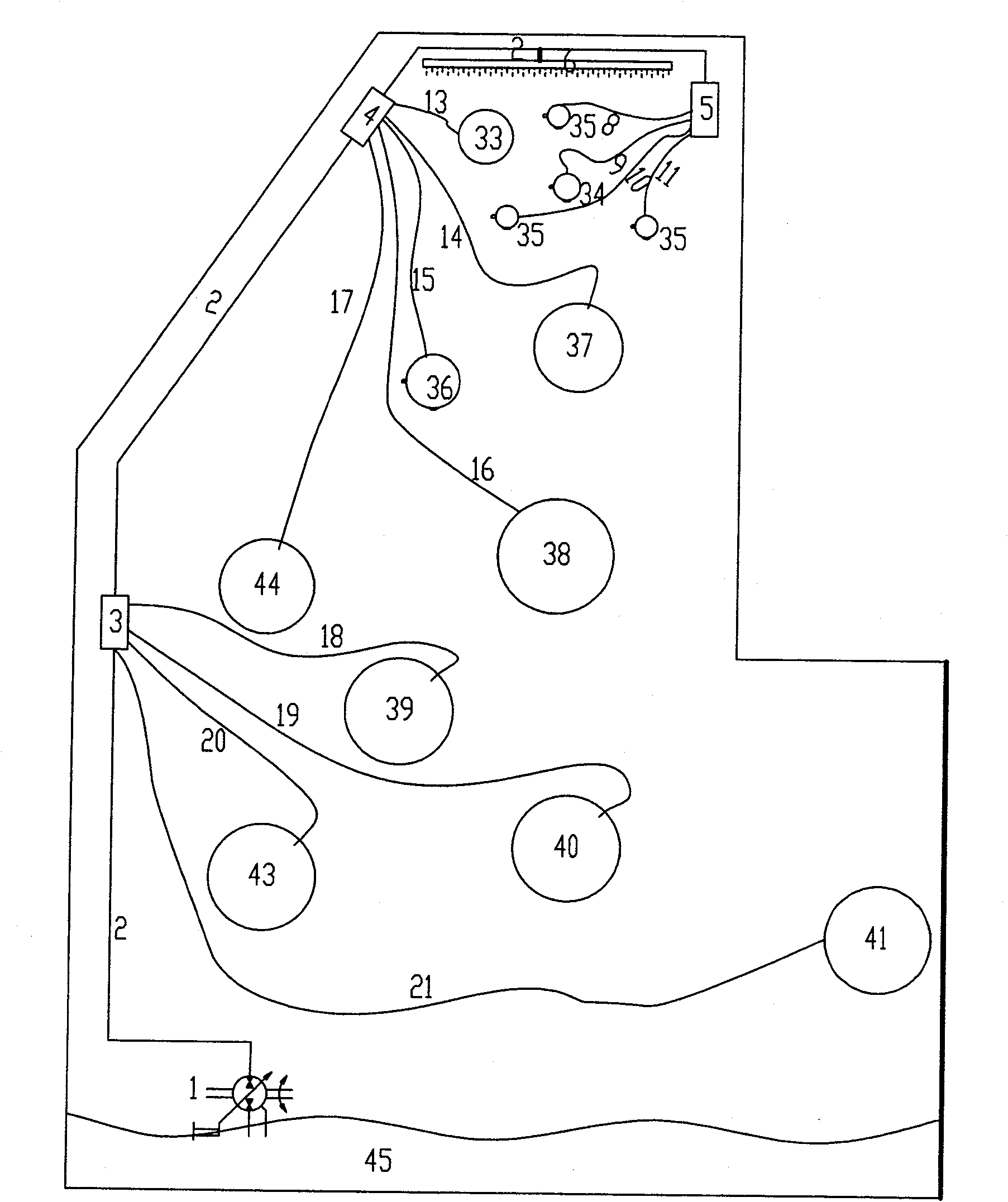 Fixed point injection positioning sprinkling type lubricating system for offset press