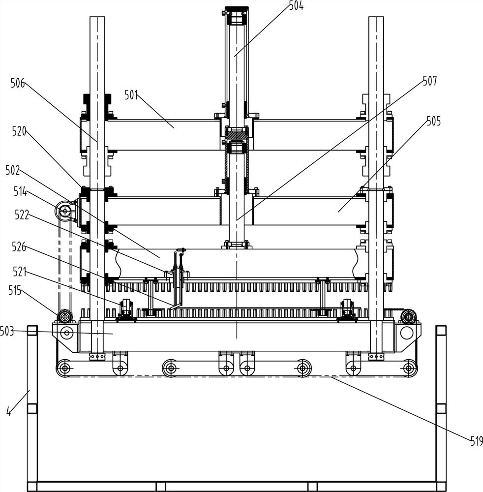 A thin plate quenching production line