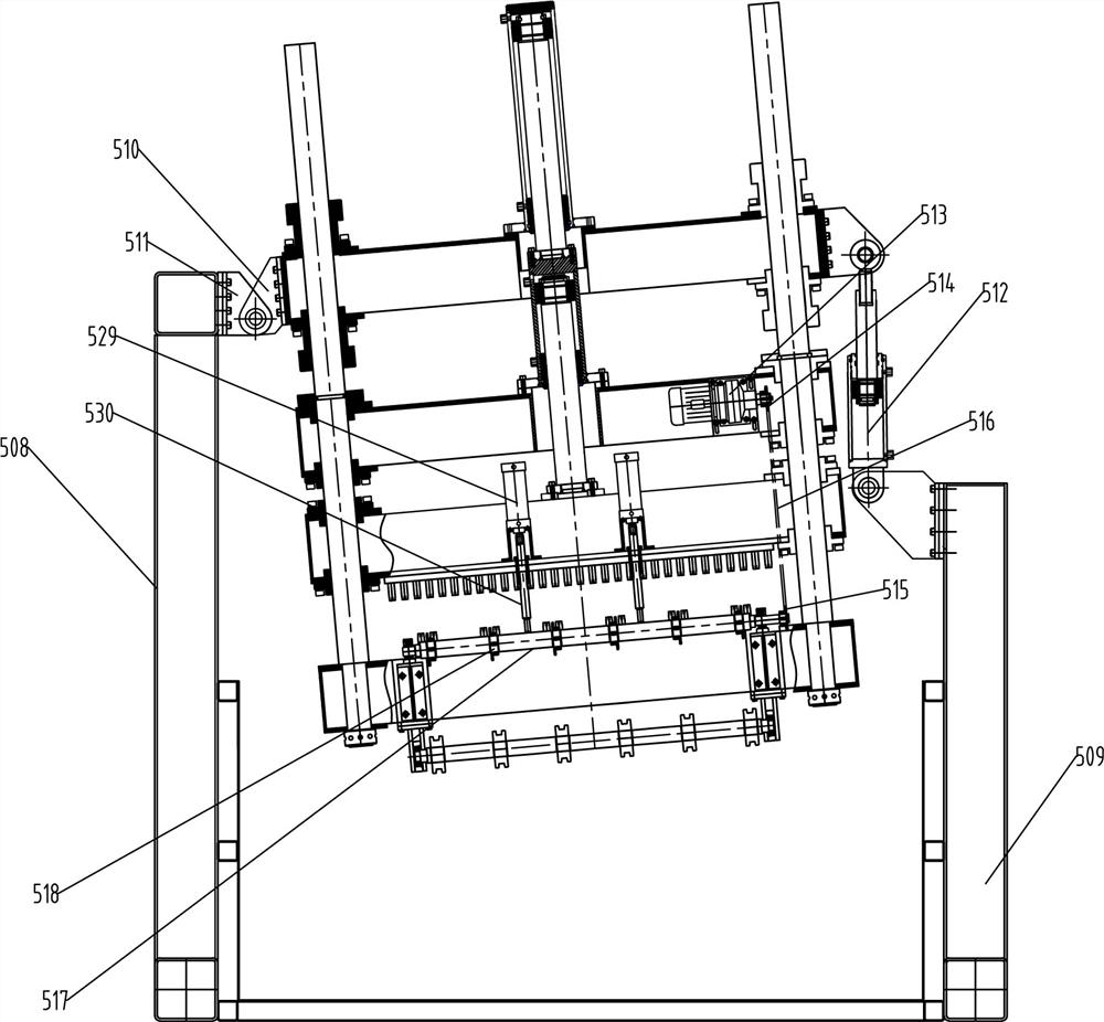 A thin plate quenching production line