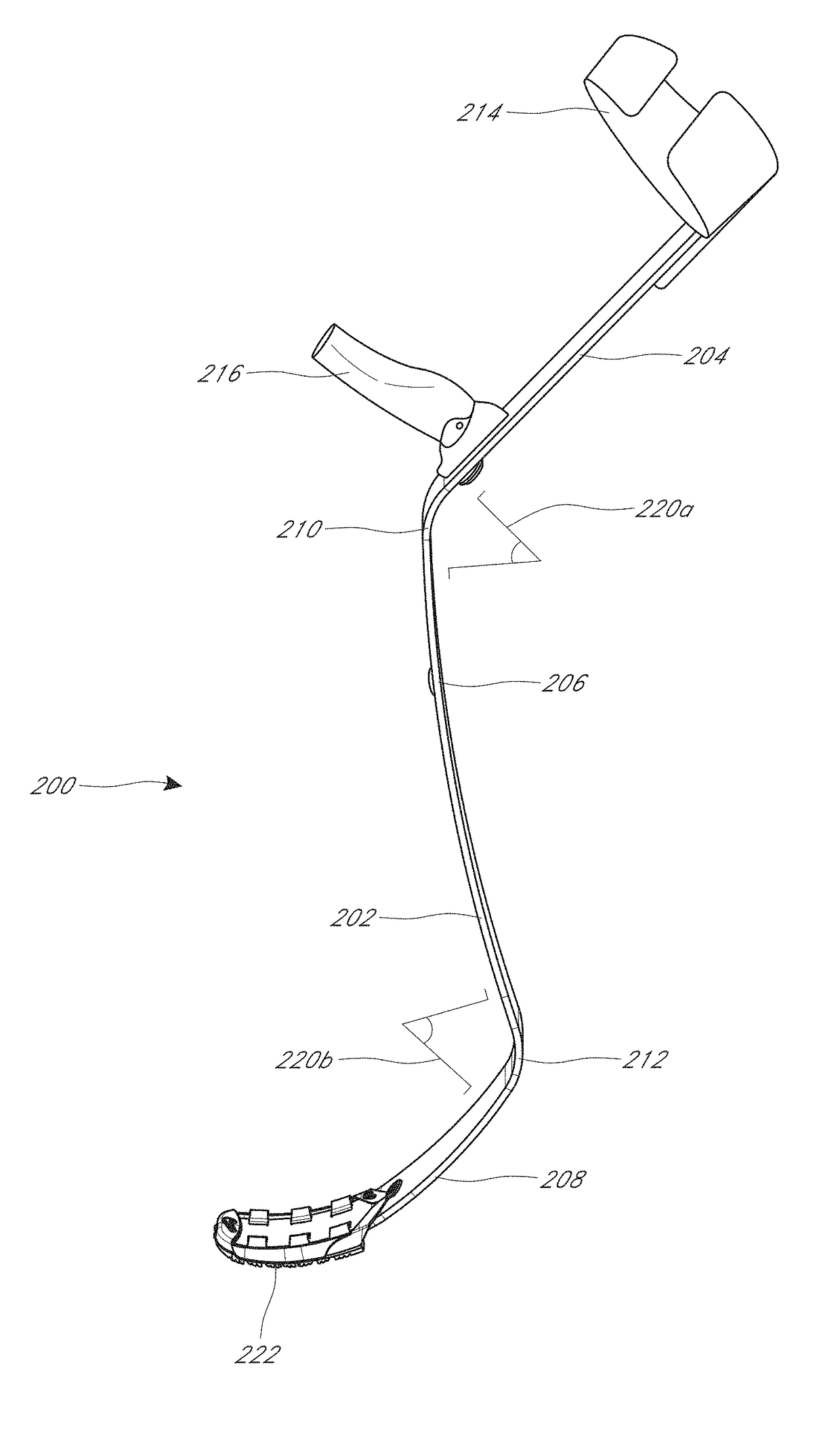 Crutch with energy storage and energy return