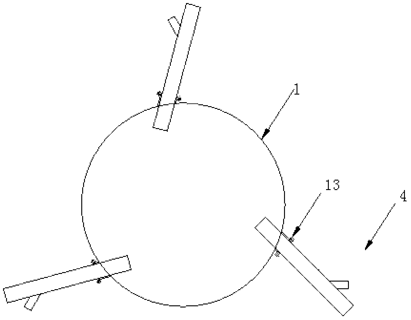 Desulfurization and denitrification device based on adjusting type active particle exciters