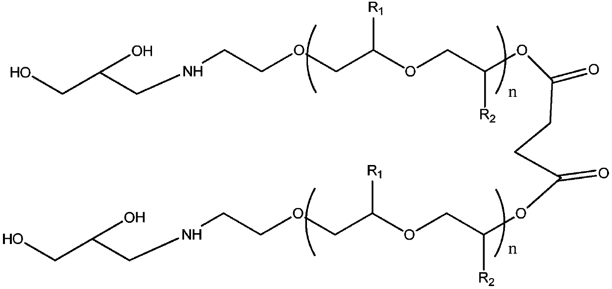 Emulsifier for low-solid-content waterborne epoxy resin coating and preparation method thereof