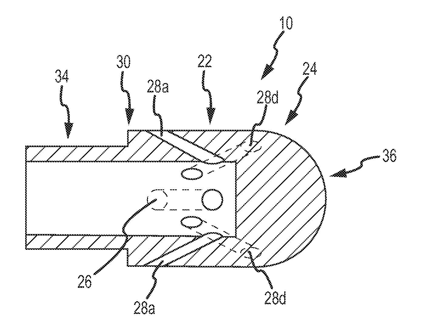 Irrigated ablation electrode having proximal direction flow