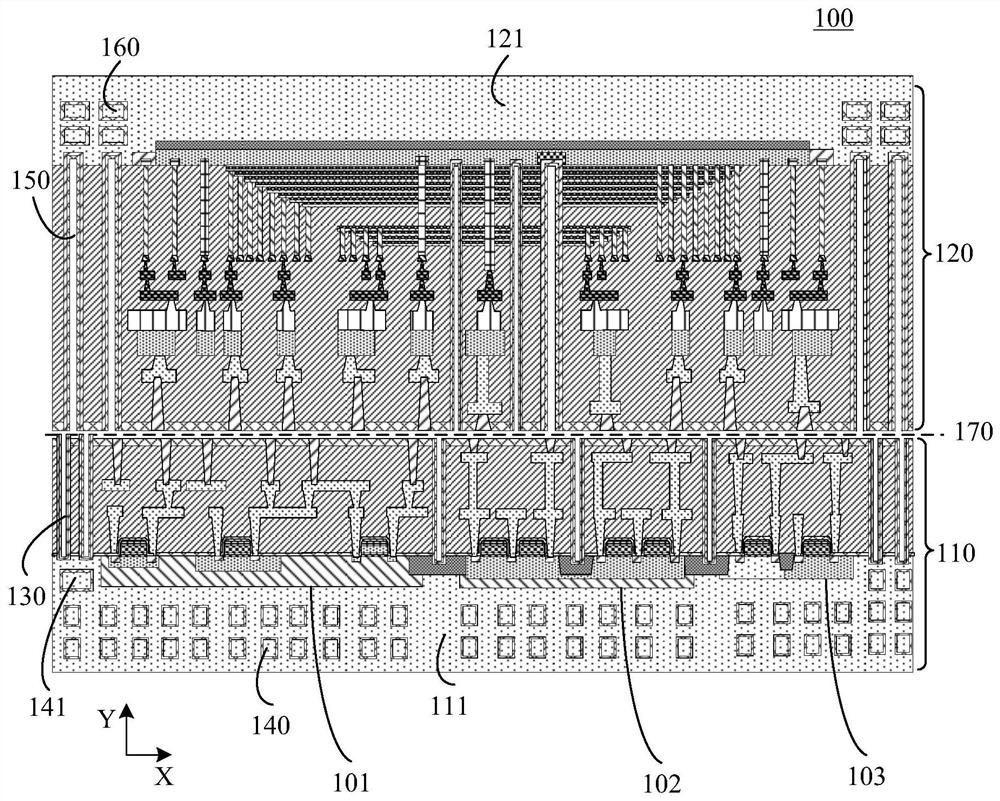 Three-dimensional packaged semiconductor structure