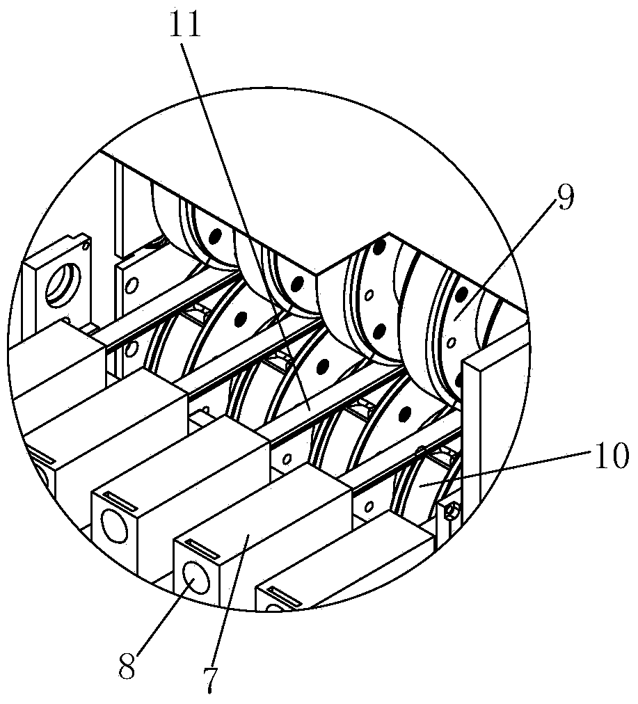 Processing equipment for supporting sleeve of wall pull screw