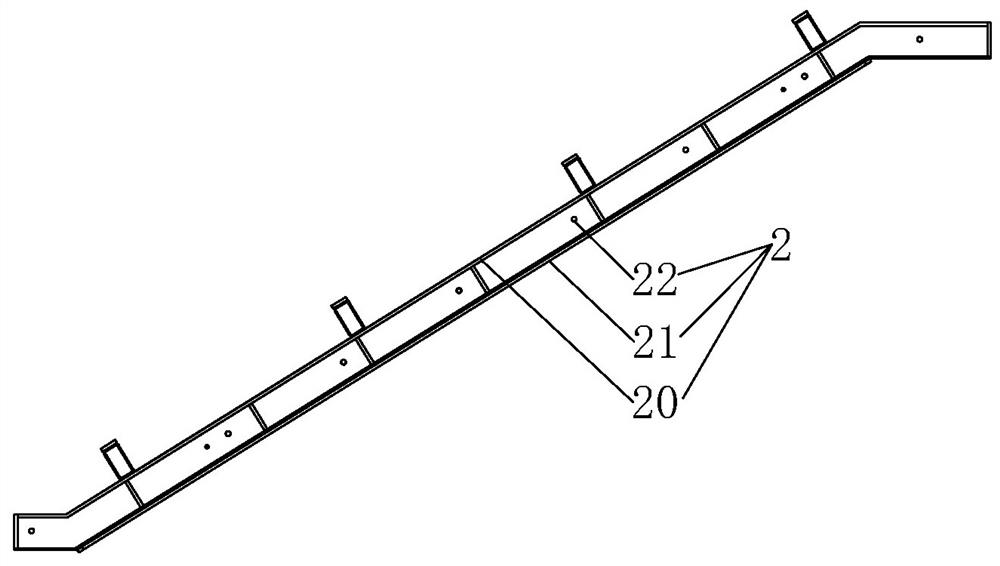 Concrete stair manufacturing mold, concrete stair manufacturing method and concrete stair