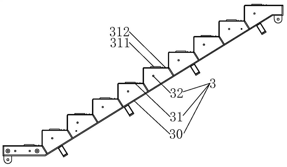 Concrete stair manufacturing mold, concrete stair manufacturing method and concrete stair