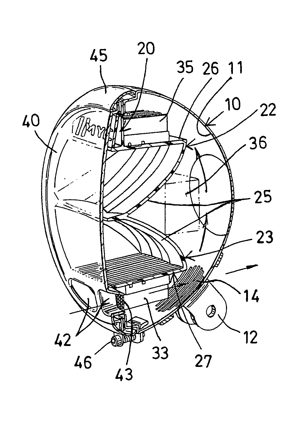 Vehicle head light device