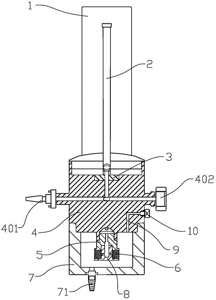 A wall-plug oxygen inhaler