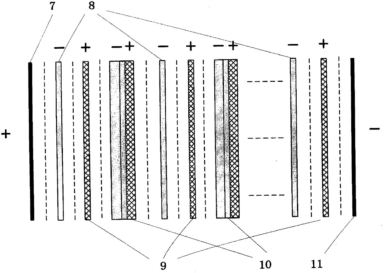 Apparatus for electrically regenerating OH type anion bed failure anion exchange resin through bipolar membrane method