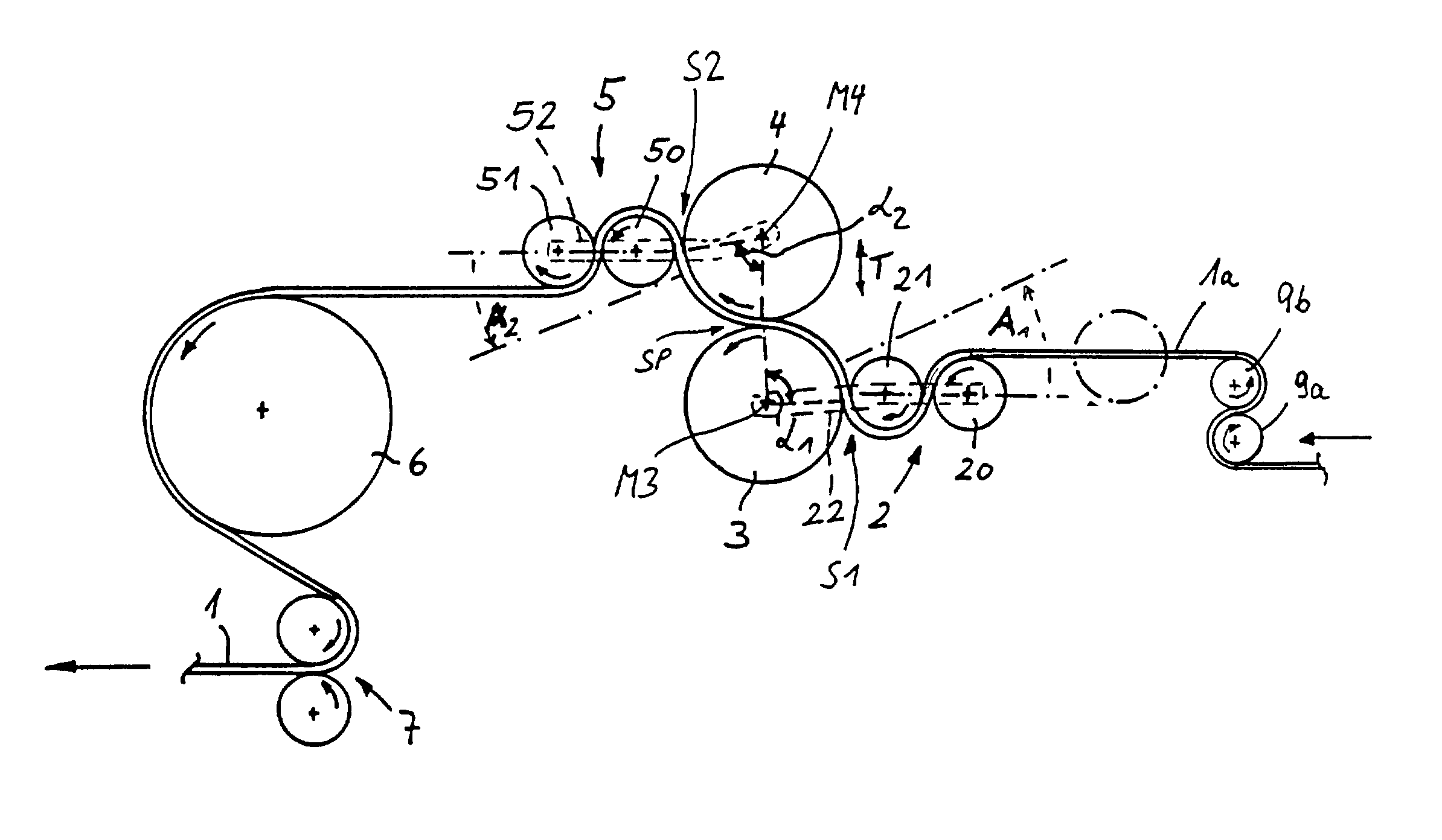 Method and apparatus for the preparation of a web with good breathing properties