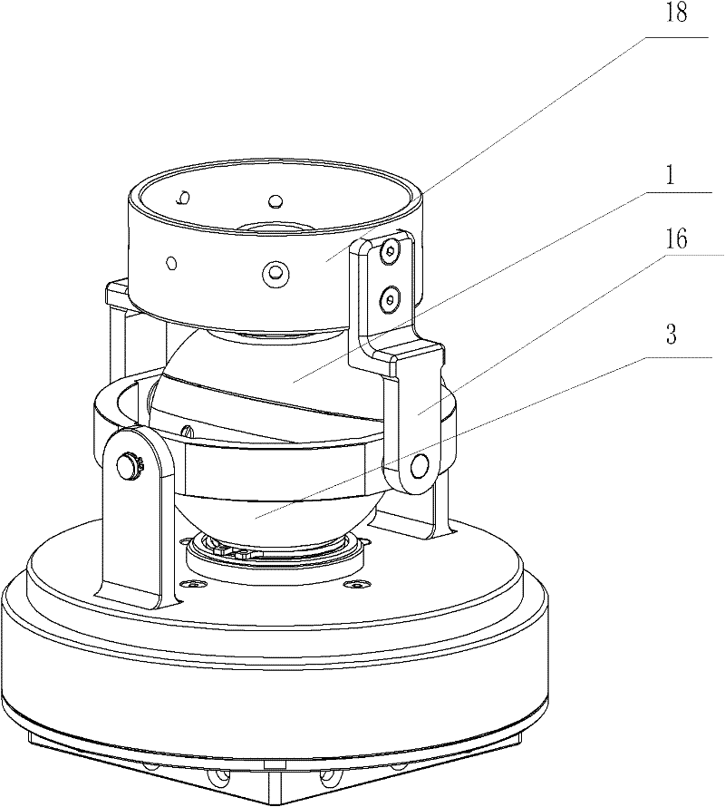 Three-degree-of-freedom spherical space robot wrist