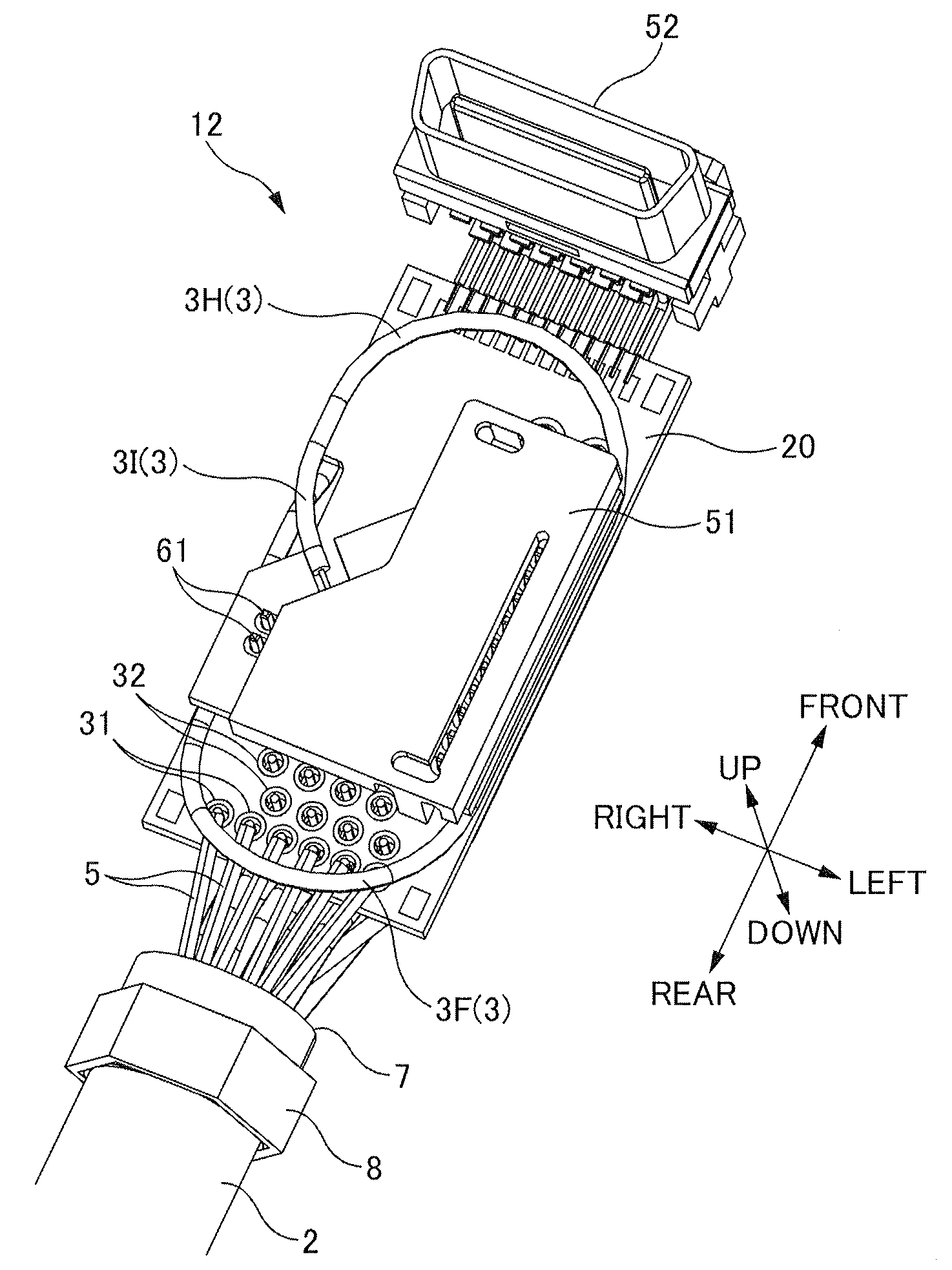 Connectored cable and method for manufacturing connectored cable