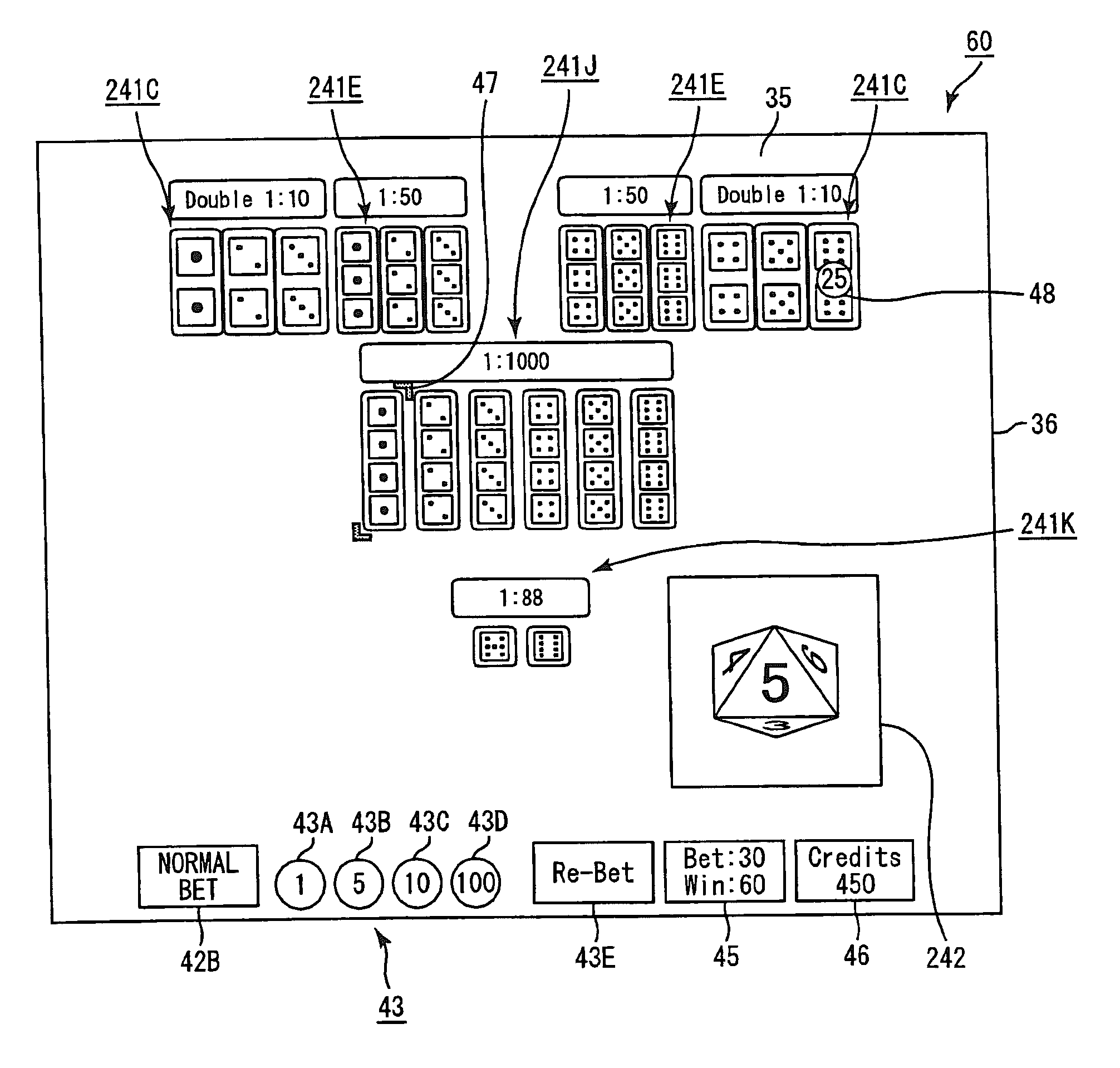 Gaming machine accepting side bet and control method thereof