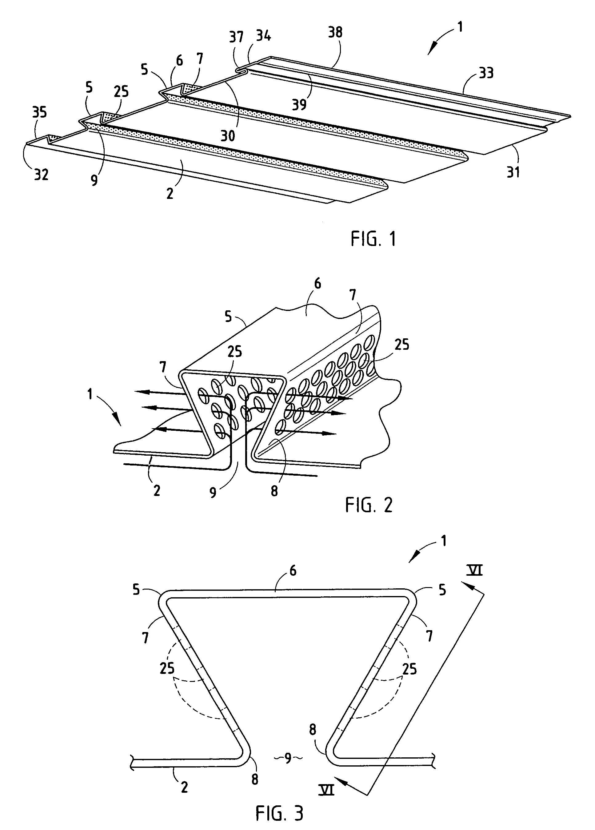 Vented soffit panel and method for buildings and like