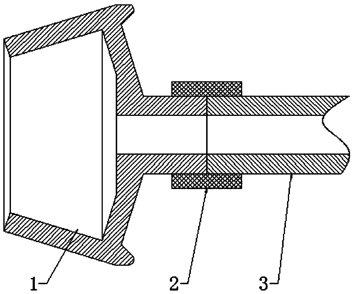 Device facilitating assembling and disassembling of free end of high-rotating-speed spinning revolving cup