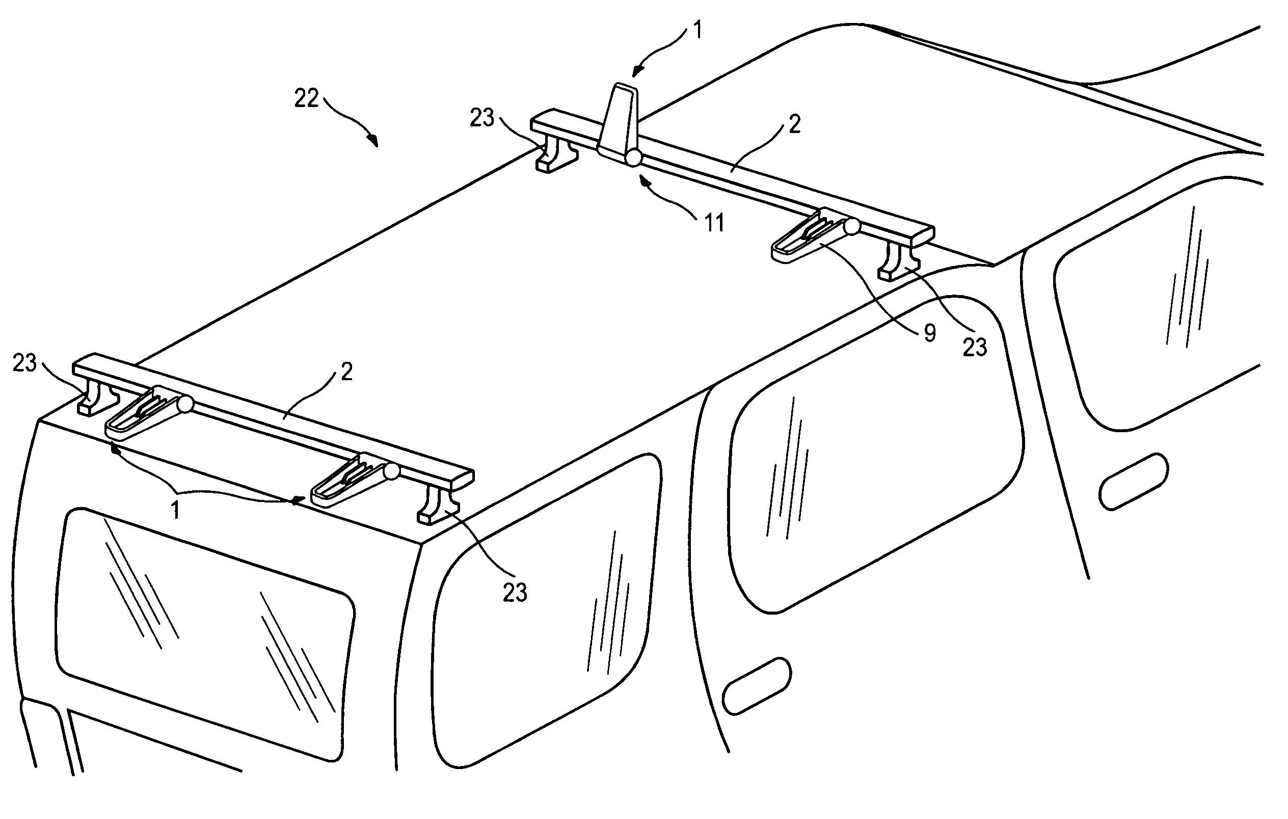 Load stop for supporting a load on a load carrier