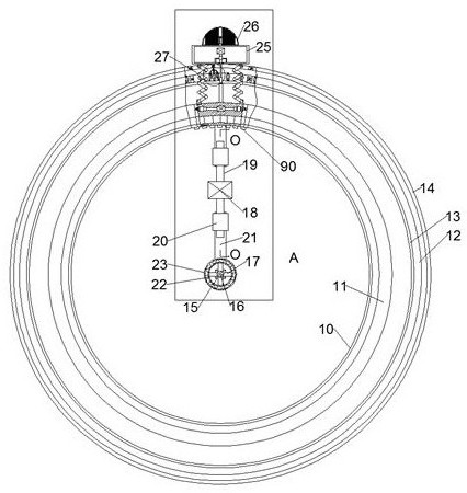 A device for repairing automobile engine lighting and having cleaning function