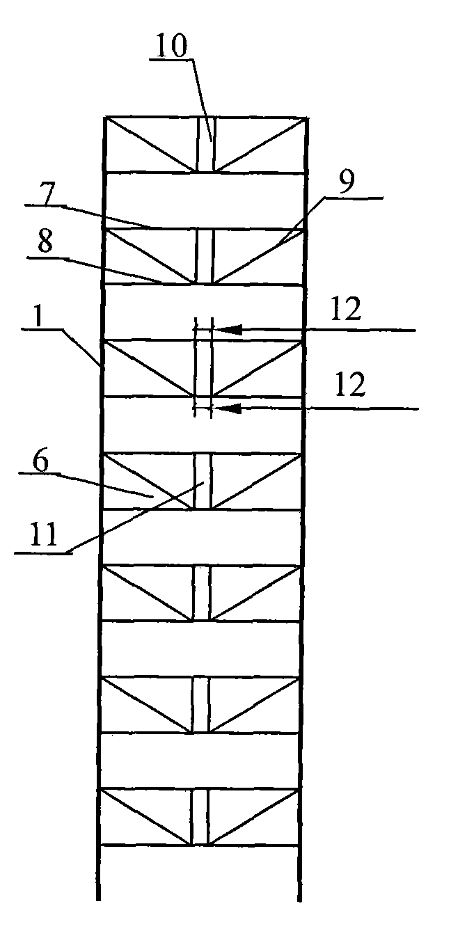 Bearing structure of three-dimensional garage with energy-consumption truss lateral-resistance form vertical-lifting type high-rise steel structure