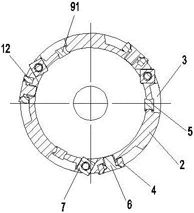 Blade detachable steel plate drill