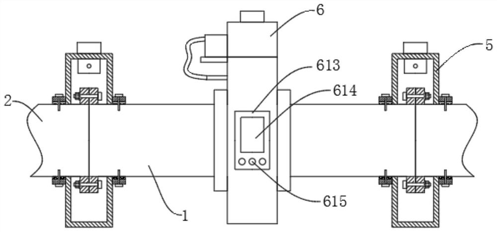 Gas leakage detection device for natural gas pipeline transportation