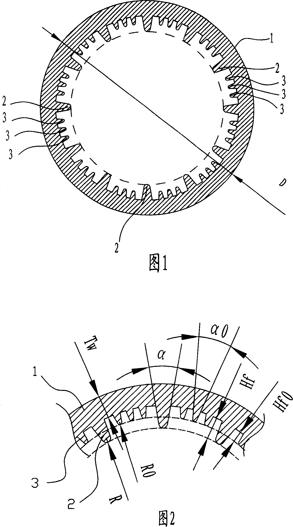 Female screw heat-transfer pipe