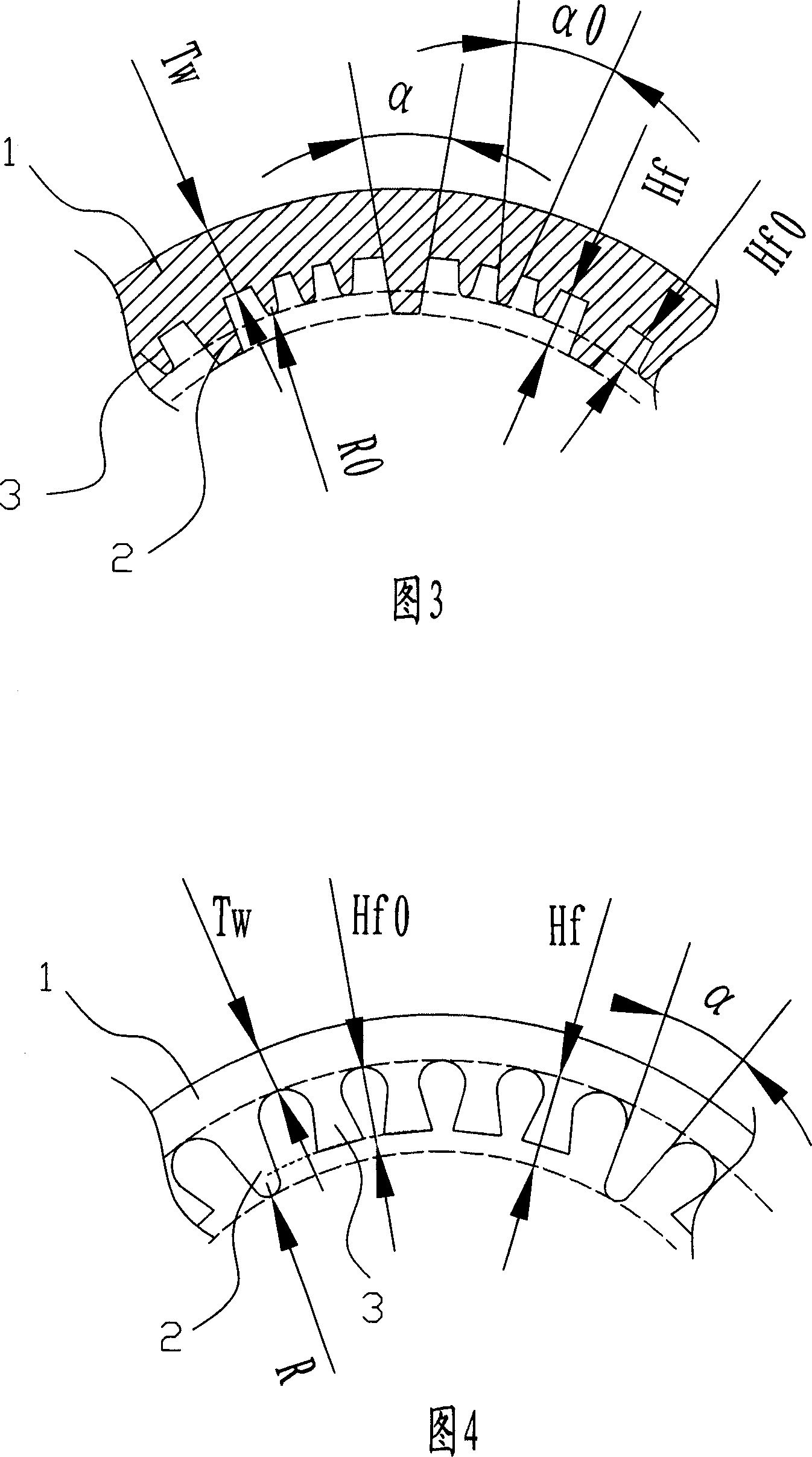 Female screw heat-transfer pipe