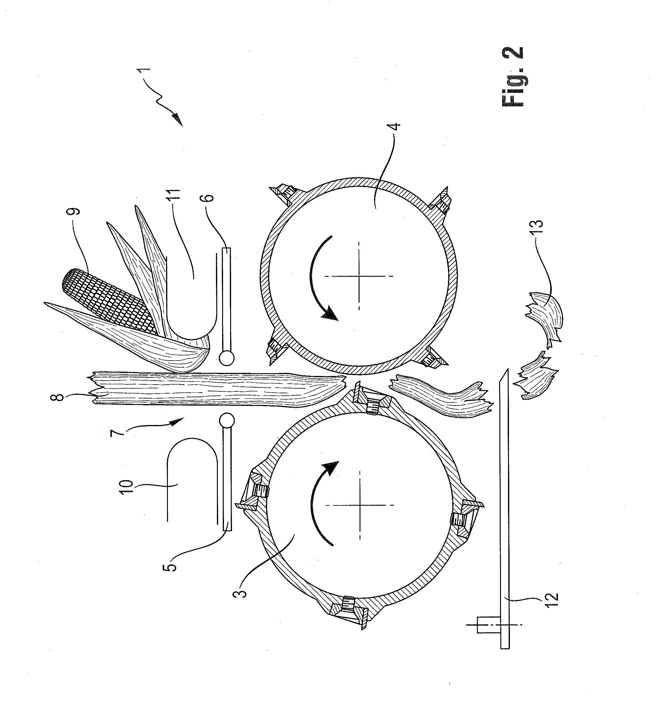 Method for operating a snapping unit having stripper plates with variable spacing