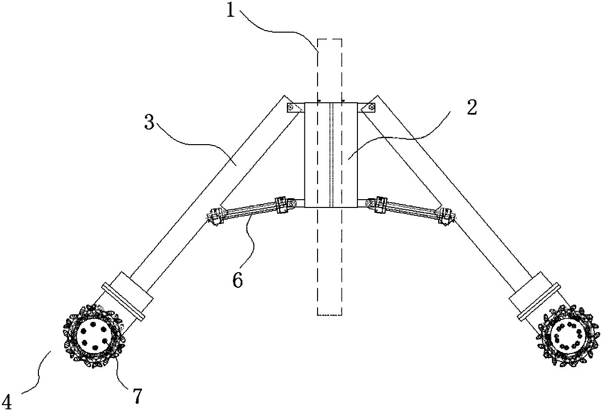 Machine for clearing crust in intelligent cement kiln